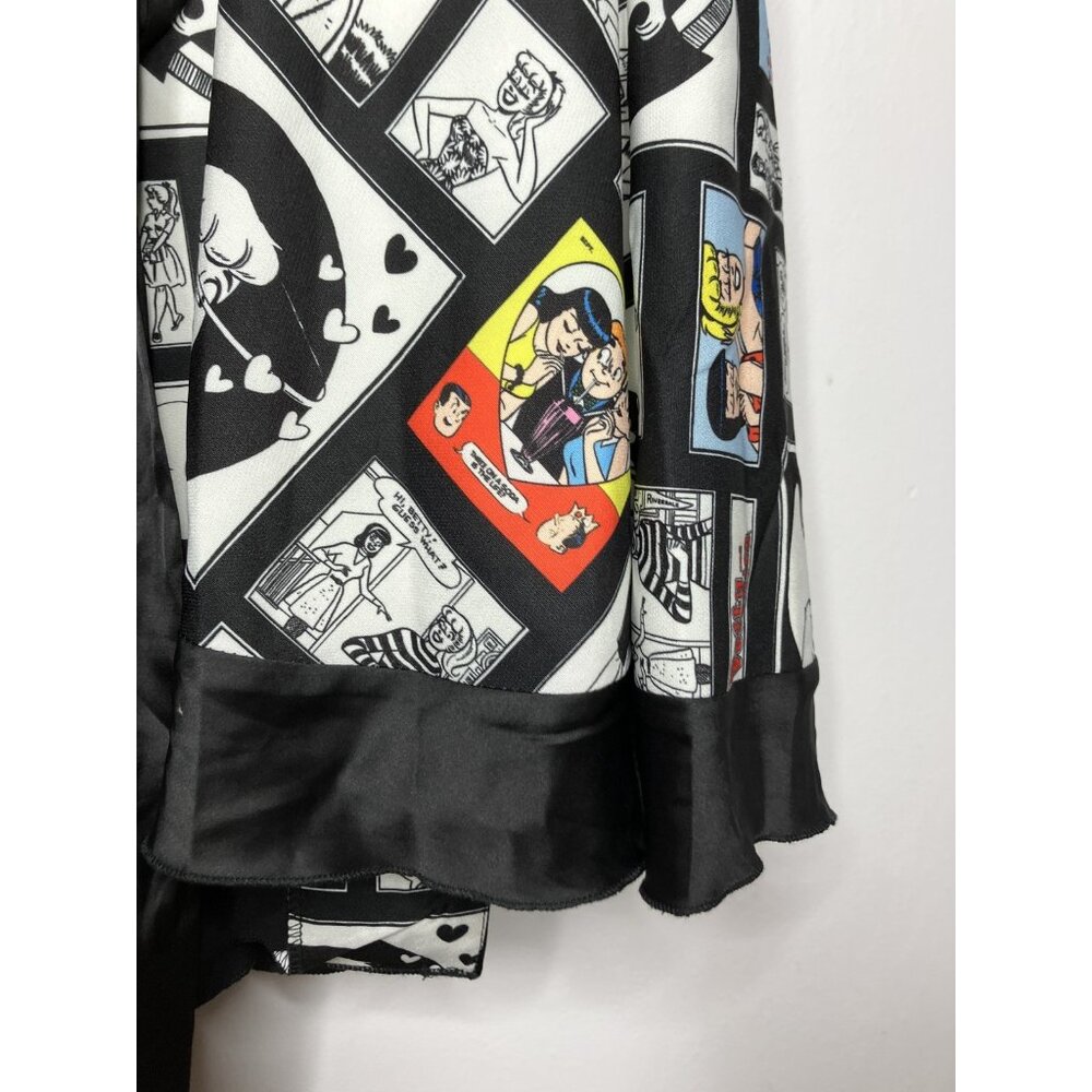 Unique Vintage Betty & Veronica Archie Comic Wrap Dress Plus Size 2X 18 Black - Picture 12 of 13